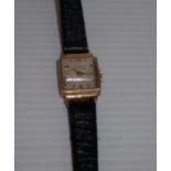 18ct gold cased ladies Mithra wrist watch no. 3128