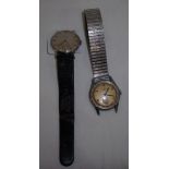 Vintage Marvin gents wrist watch with secondary dial and a Pierce Parashock wrist watch no. 89531 (