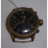 Hanhart pilots watch stamped to reverse Bodenedelstahl Wassergeschutzt Stossfest 115026