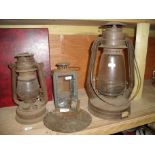 Two Tilly lamps (one is a Tornado),