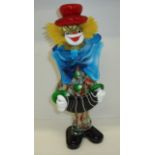 Large glass Murano clown