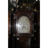 Oak cased 8 day long case clock by Whitt