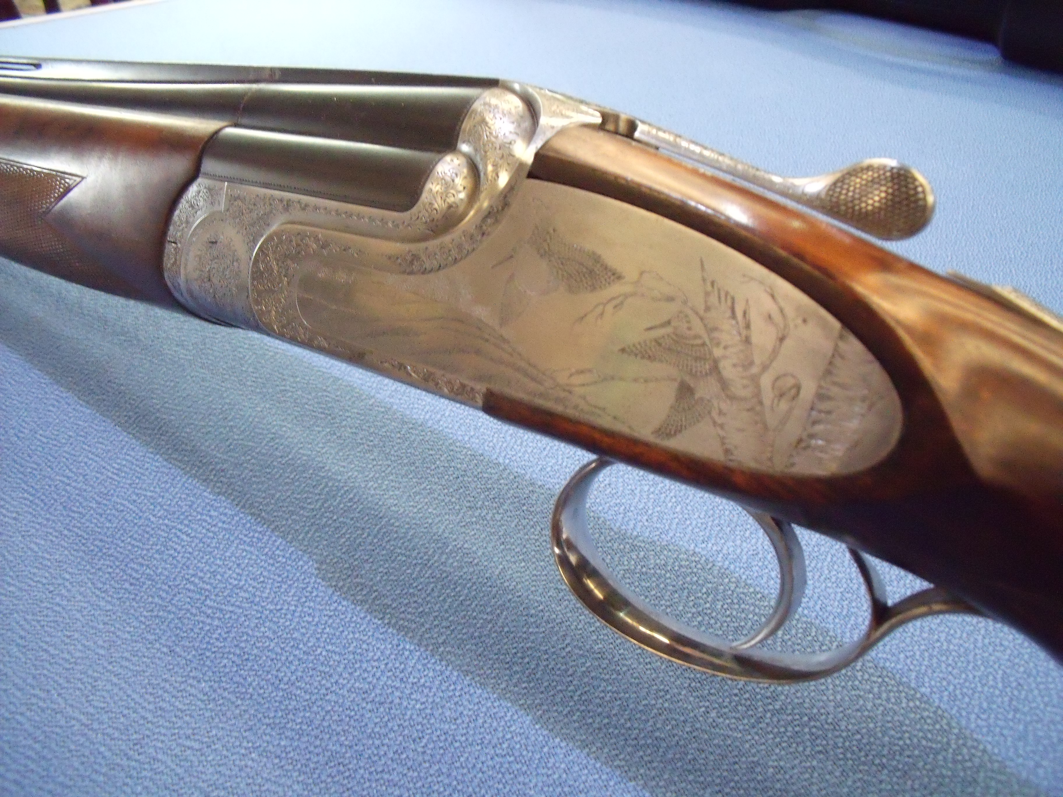 12 bore over & under Famars ML side lock ejector shotgun with pin less locks with elaborately - Image 3 of 4