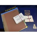 Collection of military ephemera including programs of the Nova Scotia Tattoo 1987-1990 six in all