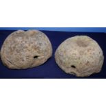 Pair of stone 'Querns' (used for grinding corn dating from around the stoneage period,