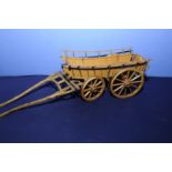 Superb quality hand crafted oak four wheel 'Monmouth 'cart 'Evan jones Chapel Farm Llanarth