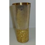 The Aurum York Minster Goblet in contemporary silt and gilt,