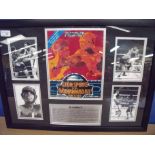 Framed and mounted collectors Ali V Spinks II limited edition montage