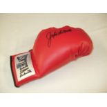 Signed Everlast right handed boxing glove by Jake Lamotta