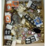 Large selection of various military and other buttons and badges etc.