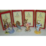 Four Royal Doulton Bunnykins figurines 'Mother Bunnykins', 'ather, Mother & Victoria Bunnykins',