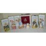 Six Royal Albert The World Of Beatrix Potter figurines 'Peter And The Pocket Handkerchief',