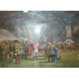 Selection of various framed horse racing