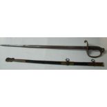 Naval officers dress sword circa 1860 wi