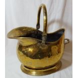 Brass coal scuttle