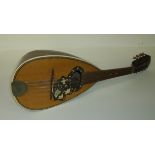 Mahogany mandolin with Mother of Pearl inlay