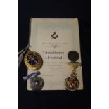 Birmingham silver gilt hallmarked West Yorkshire Riding Masonic jewel,