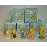 Five Royal Doulton The Winnie-The-Pooh-Collection figurines 'Winnie Pooh & Honey Pot',