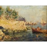 Property of a lady - Francois Joseph Vernay (1864-1950) - COTE D'AZUR SCENE - oil on panel, 10.7