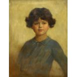 Property of a deceased estate - Edward Patry (1856-1940) - PORTRAIT OF A BOY - oil on canvas, 26