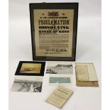 Property of a gentleman - ISLE OF MAN - a small quantity of Manx ephemera including early 19th