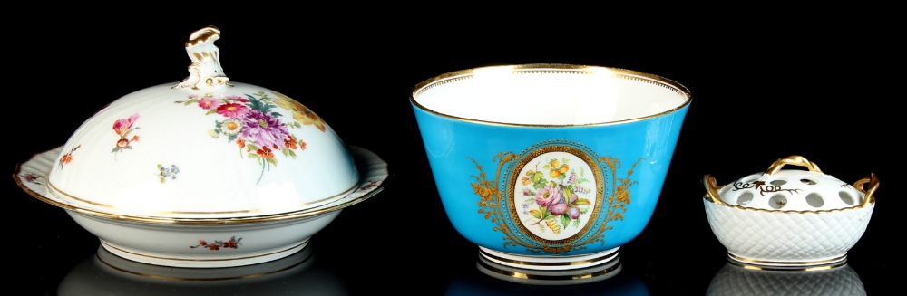 Property of a lady - a mid 19th century Coalport Coalbrookdale Sevres style bleu celeste ground