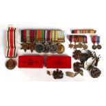 Property of a deceased estate - the group of six military medals awarded to Major A.T. Chamberlayne,