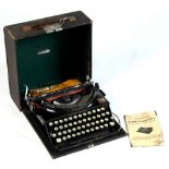 Property of a deceased estate - a cased Imperial Leicester 'Good Companion' typewriter (see