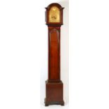 Property of a lady - a walnut cased Westminster & Whittington chiming grandmother clock, the