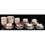 A quantity of early 19th century English porcelain tea ware, mostly tea bowls & saucers (39) (see