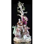 Property of a lady - a large Meissen figural group of dancers & musicians, second half 19th century,
