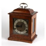 Property of a deceased estate - a mid 20th century walnut cased bracket clock with Perivale three-