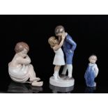 Property of a gentleman - a Bing & Grondahl porcelain figure of a boy & girl, model number 1781, 8.