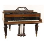 Property of a deceased estate - a John Broadwood & Sons rosewood cased baby grand piano, serial