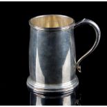 Property of a deceased estate - an early 20th century silver mug or tankard, makers Atkin Bros.,