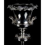 Property of a lady - an early 19th century Old Sheffield Plate wine cooler, with liner, 10.5ins. (