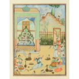 Property of a lady - a late 19th / early 20th century Indian watercolour on paper depicting a