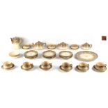 Property of a lady - a Japanese Satsuma thirty-six piece tea-set, Meiji period (1868-1912), (36) (