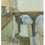 Property of a gentleman - Carol Sproston (b.1945) - VIADUCT - oil, 14.6 by 13.75ins. (37.1 by