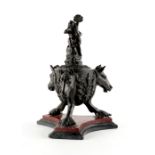 Sold on behalf of Weldmar Hospicecare Trust - a 19th century Italian Grand Tour bronze inkwell, in