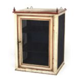 Property of a lady - a painted metal & mesh panelled meat safe, 20.75ins. (52.5cms.) wide.