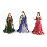 Property of a lady - three Royal Worcester figures - 'The Fair Maiden of Astolat', 'The Princess