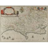 Property of a deceased estate - map - BLAEU, Johannes - 'Comitatus Dorcestria sive Dorsettia' (