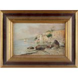 Property of a deceased estate - French school, early 20th century - COTE D'AZUR SCENE - oil on