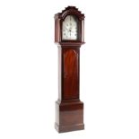 Property of a deceased estate - a George III mahogany 8-day striking longcase clock, the engraved