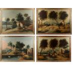 Property of a deceased estate - naive or primitive school, late 19th century - LANDSCAPES WITH