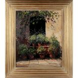 ARR - Property of a deceased estate - Jeremy Barlow ROI (b.1945) - 'WINDOW NEAR SIENA' - oil on