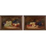 Property of a deceased estate - RC or CR, early 20th century - STILL LIFE OF GRAPES, APPLES,