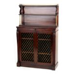 Property of a gentleman - a good quality early 19th century Regency period rosewood chiffonier,