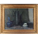 Property of a gentleman - Scullion (?) (early 20th century) - STILL LIFE OF TWO JUGS AND A BROKEN